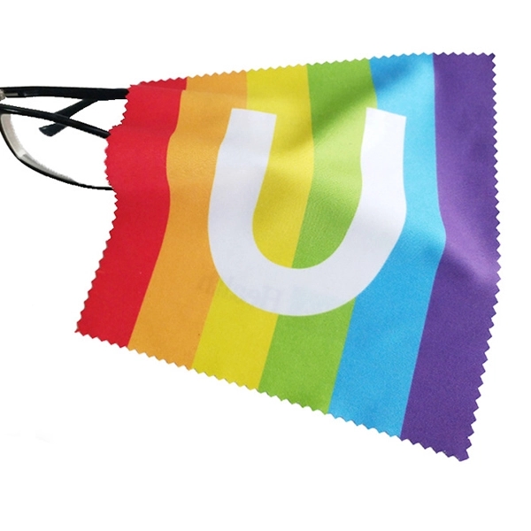 Dye Sublimation Microfiber Cleaning Cloth - 6x6 6