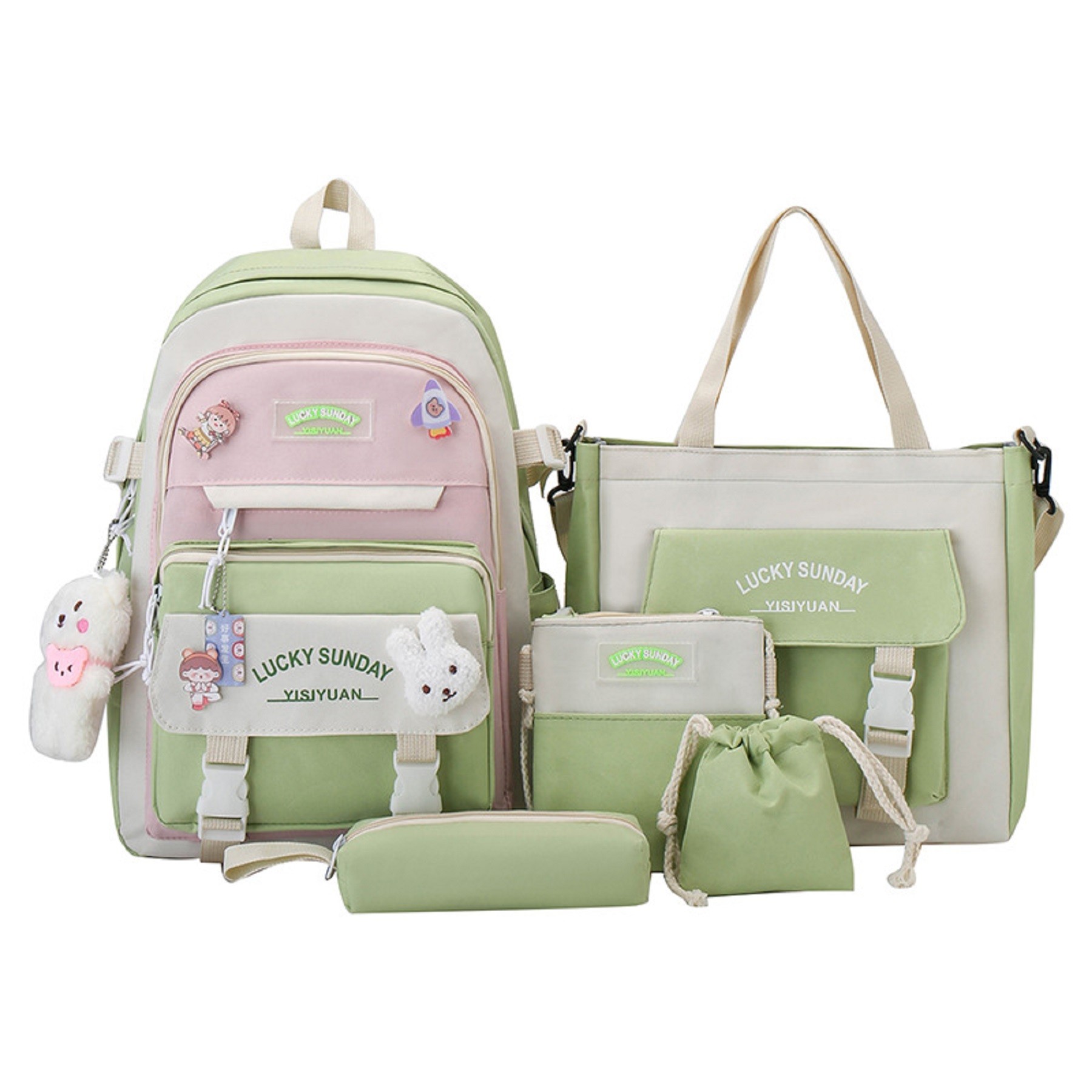 Kawaii Backpack Set of 5 Pieces 1