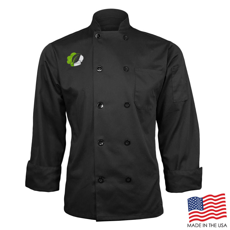Classic Chef Coat with Long Sleeves (EMBROIDERED LOGO) 13