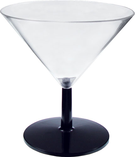 3oz Plastic Mini Stemmed Martini Glass CLOSE OUT 9