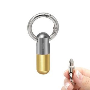 Compact Folding Metal Knife With Carabiner 15