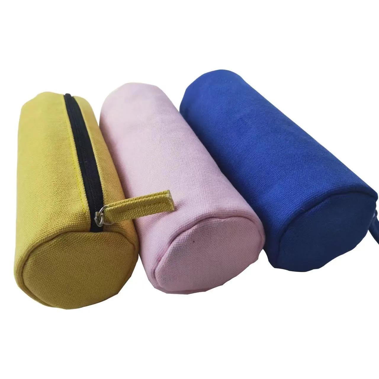 Basic Zipper Canvas Pencil Case 4