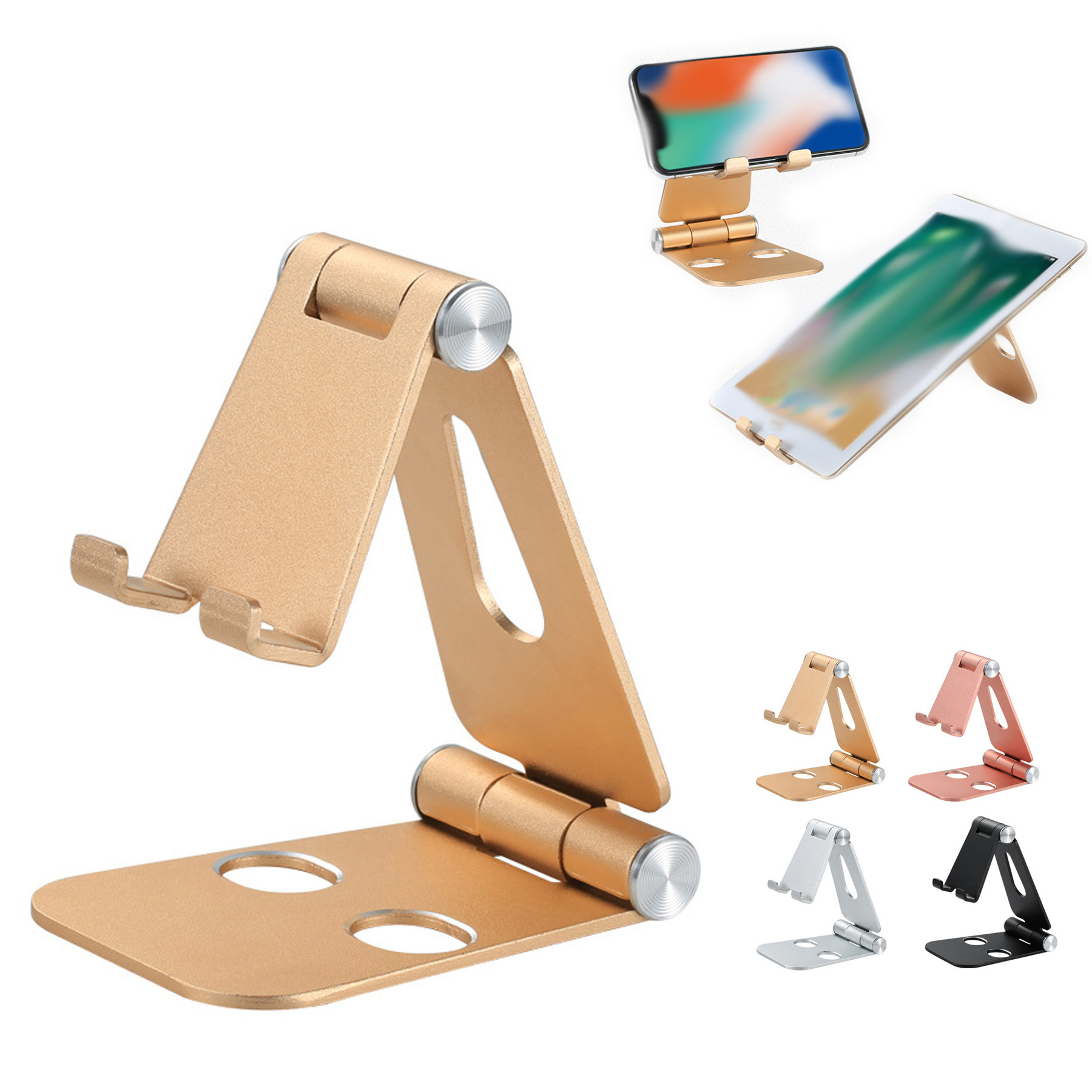 Aluminum Adjustable Desktop Phone/ Tablet Stand Holder 2