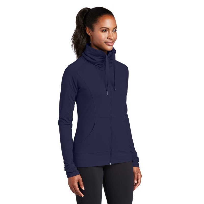 Sport-Tek Women's Sport-Wick Stretch Full-Zip Jacket. 5