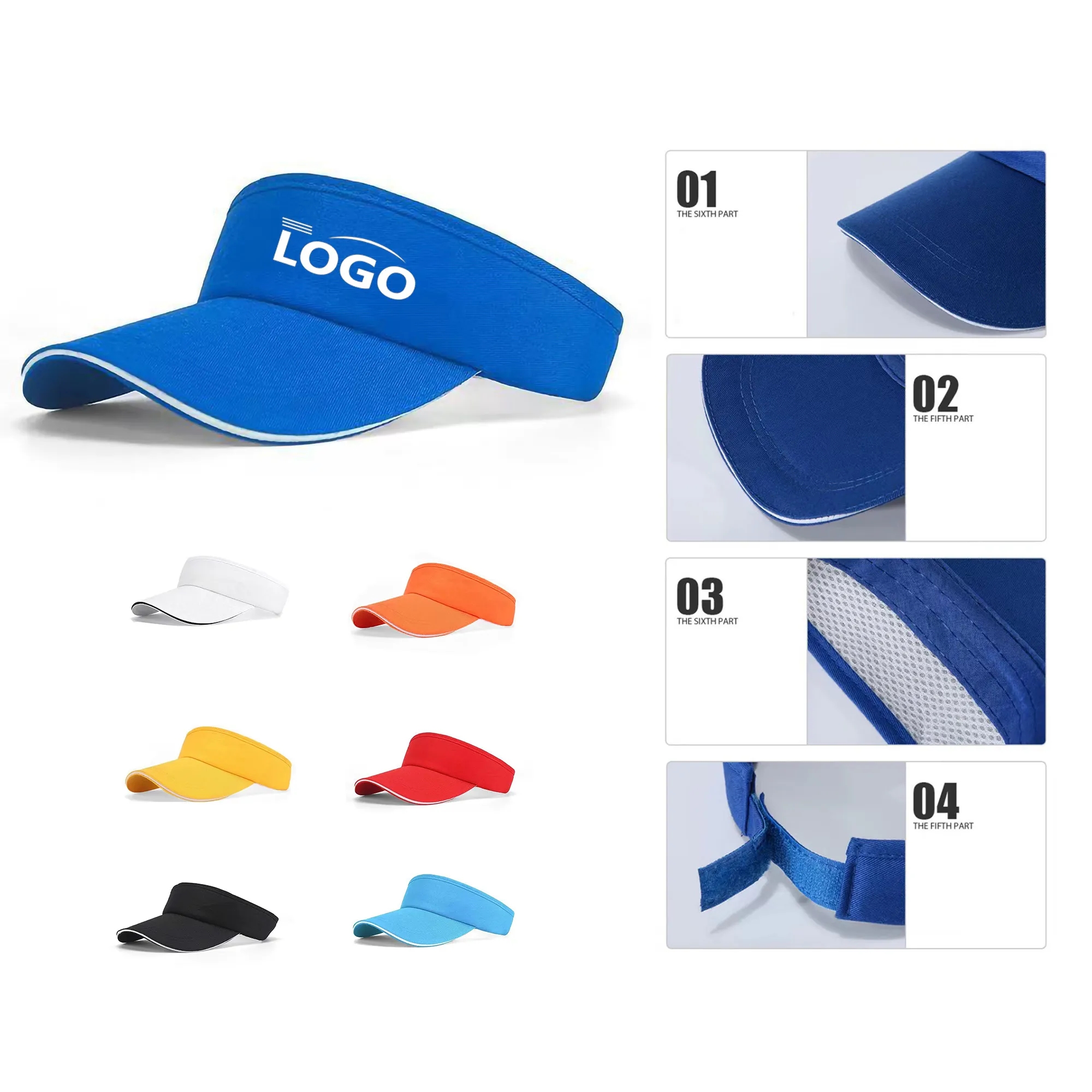 Athletic Sports Sun Visor Hat MOQ100