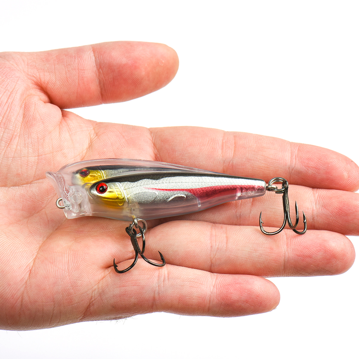 12 Gram Popper Fishing Lure with Treble Hooks 4