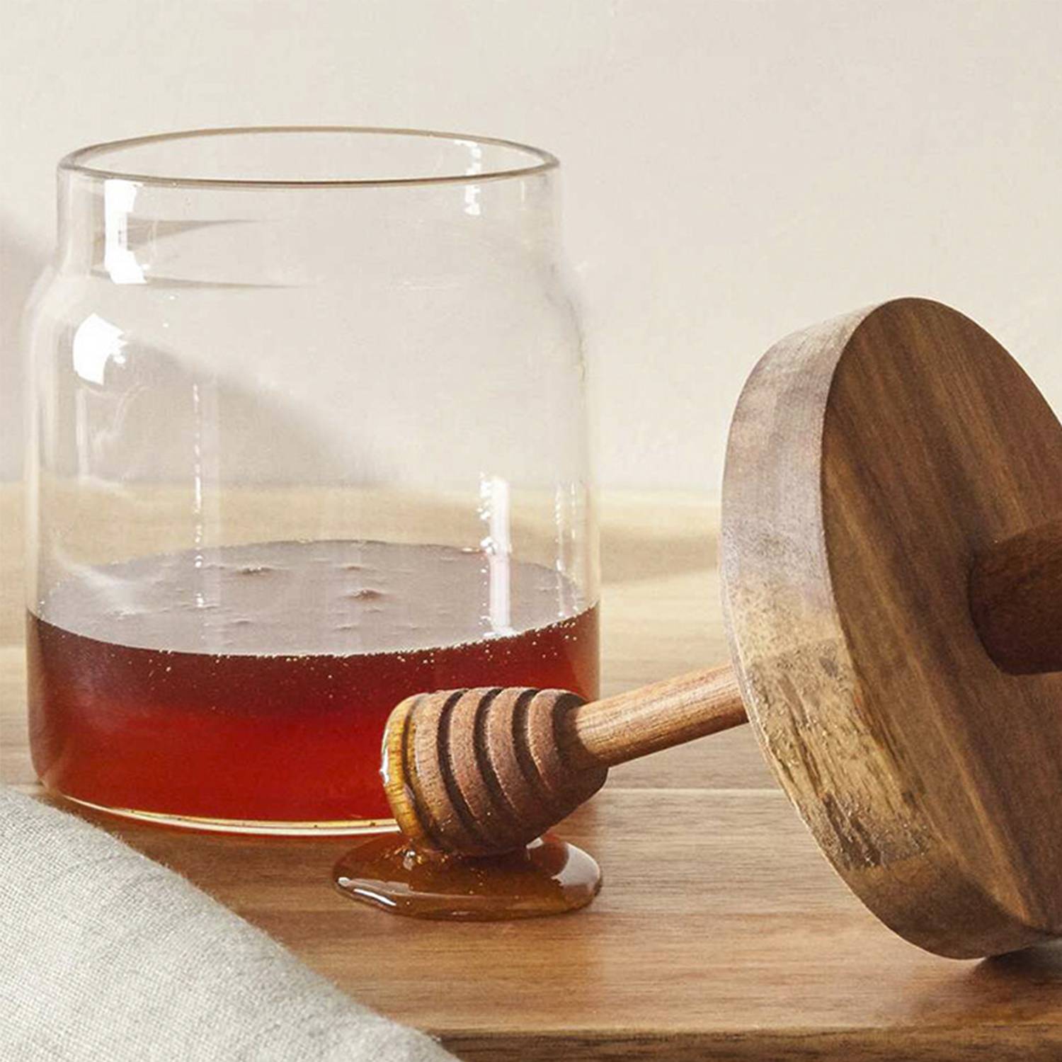 Sealed Storage Jar with Honey Stick 3