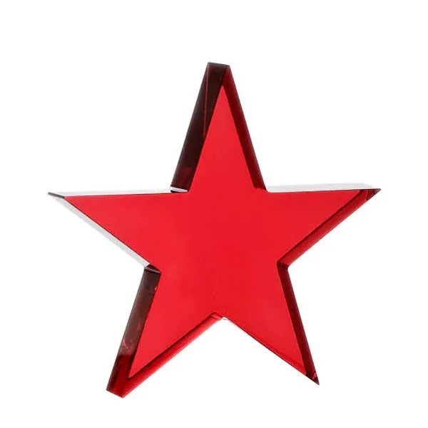 Colored Crystal Star Paperweight 9
