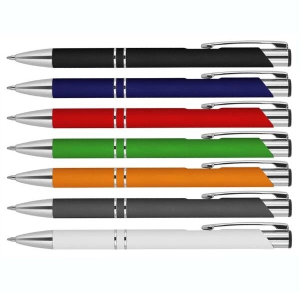 Rubberized Soft Paragon Metal Pen 2