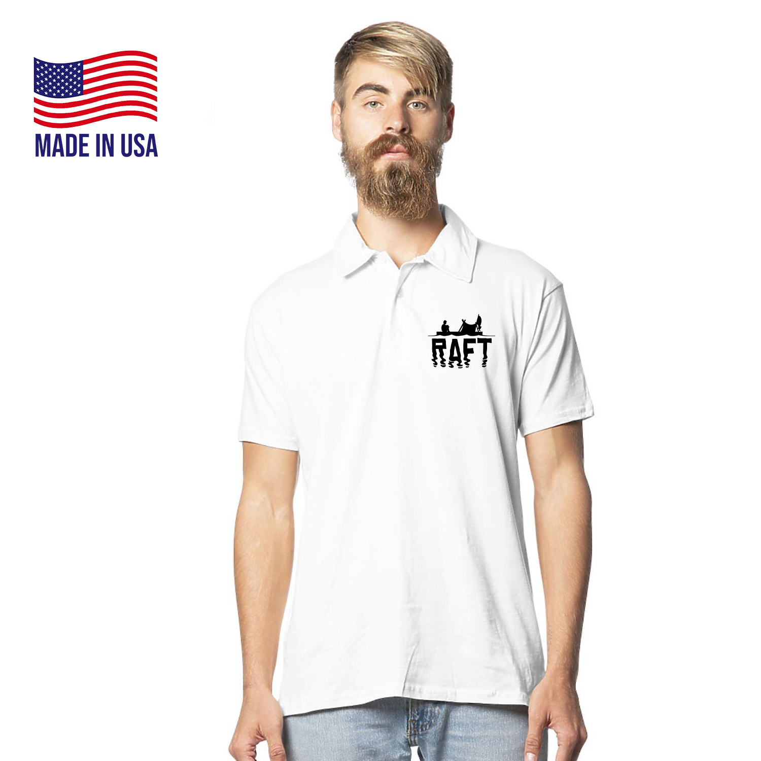 USA Made Unisex Triblend Polo 2