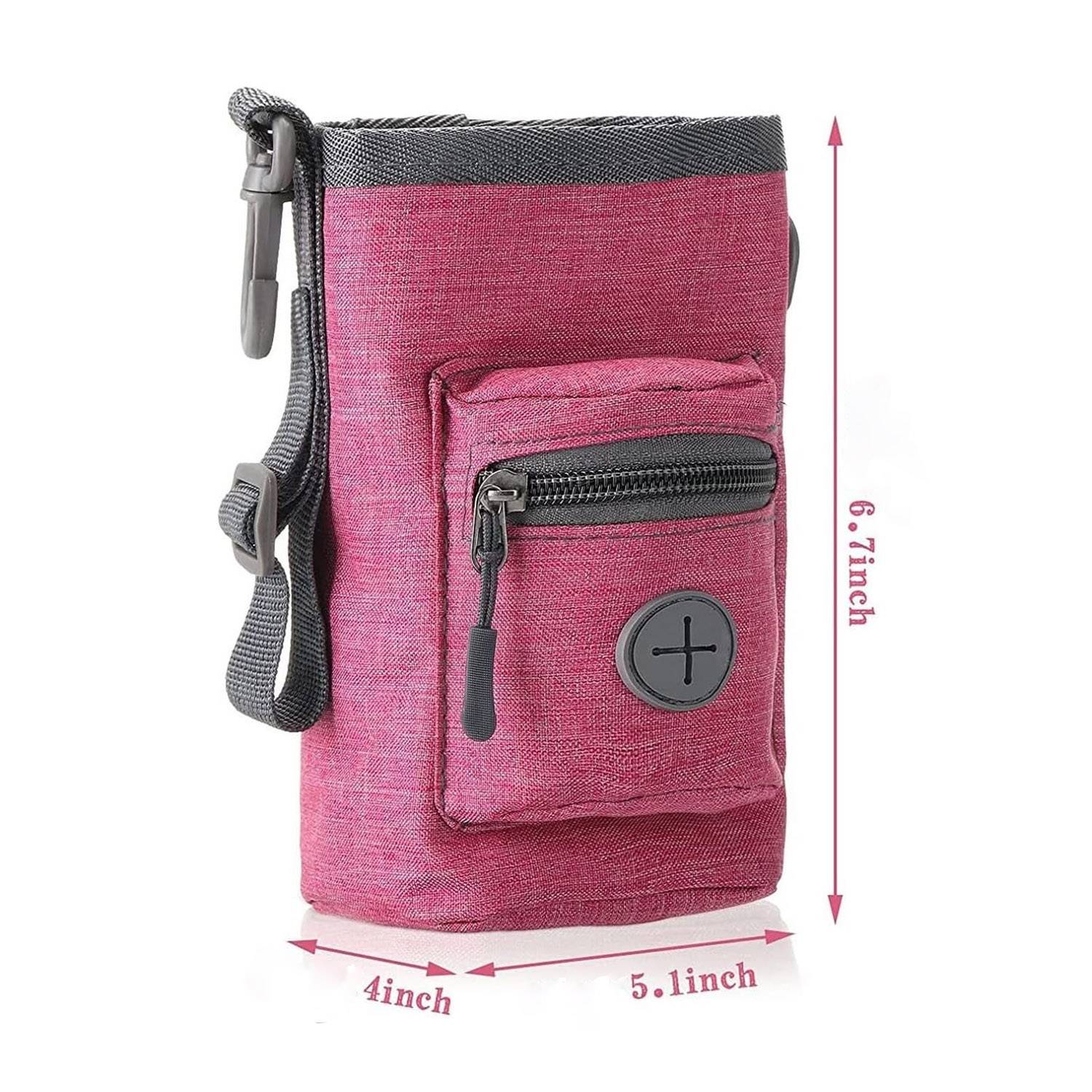 3-in-1 pet treat carrier and waste bag dispenser 1