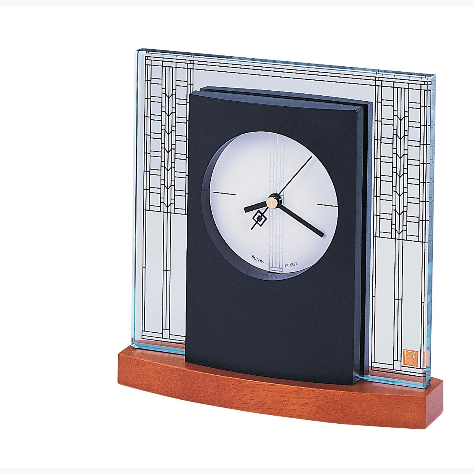 6.5" X 6.5" Glasner House Clock By Bulova 1