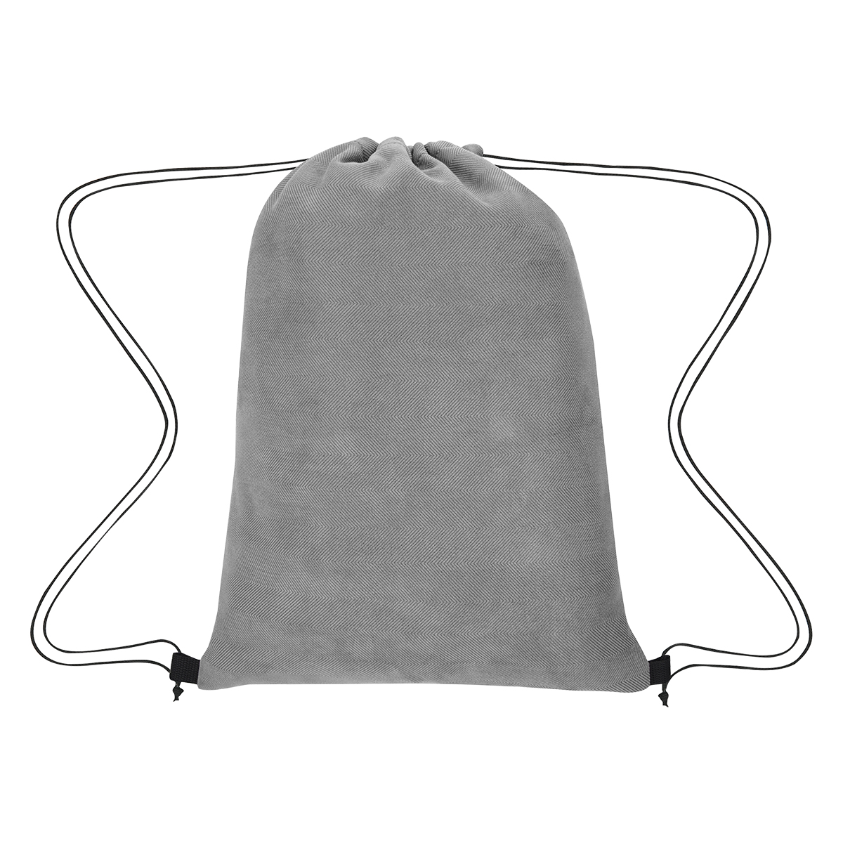 Posh Herringbone Drawstring Bag 1