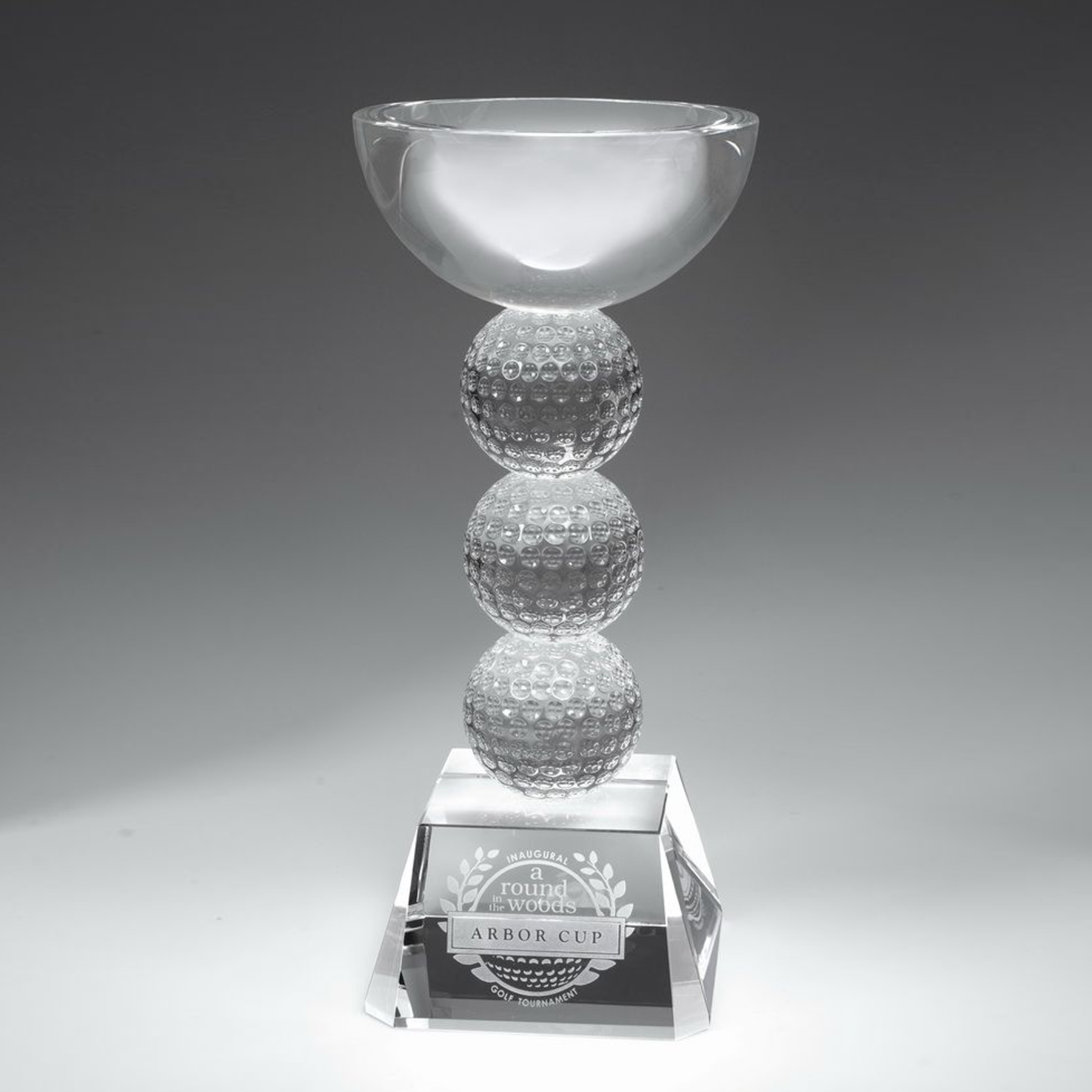 11" Crystal Award - Golf Chalice_D513CA 4
