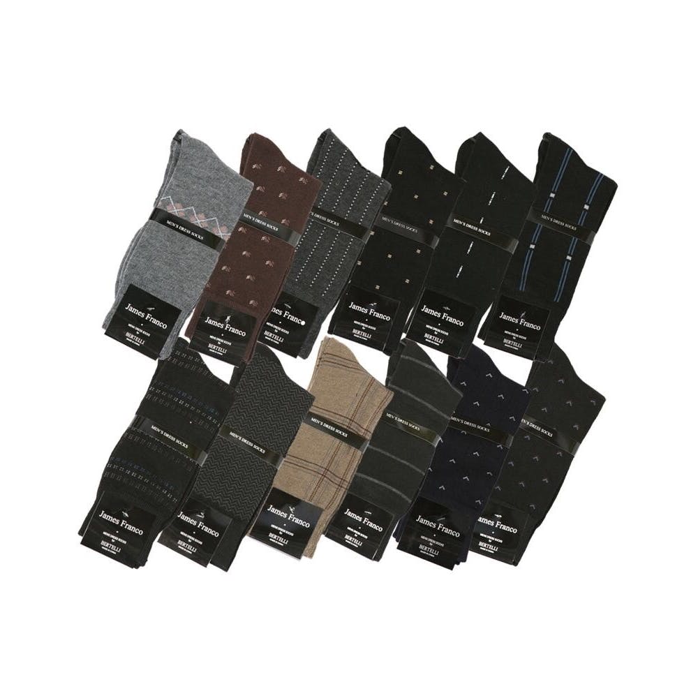 Men's Dress Socks - 3 Pack Assorted Style Size 10-13 2