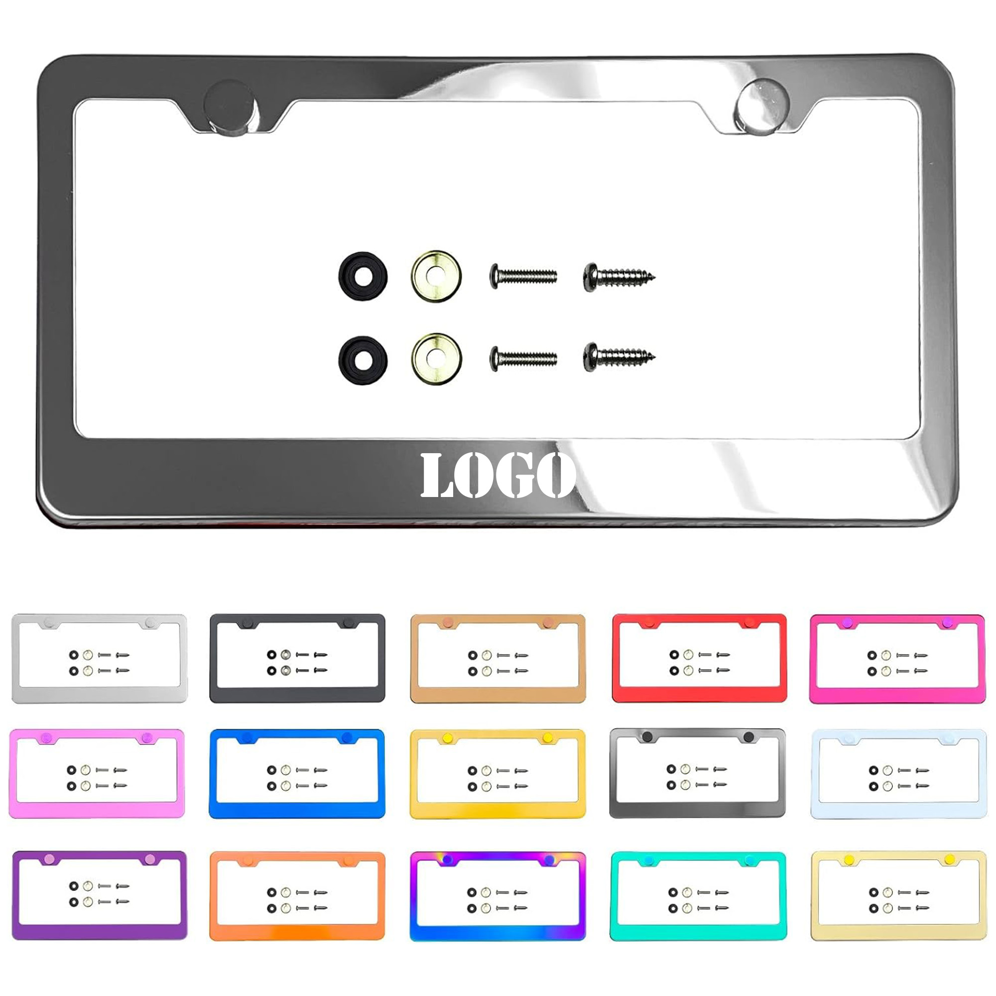 MOQ 50pcs Metal License Plate Frame 2