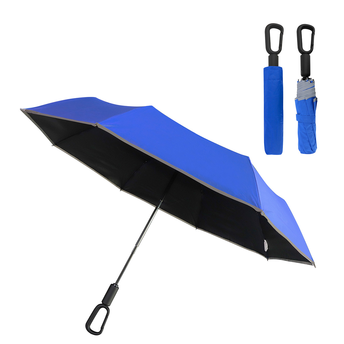 Ridgeline 46" Arc Reflective Umbrella with Carabiner Handle 31