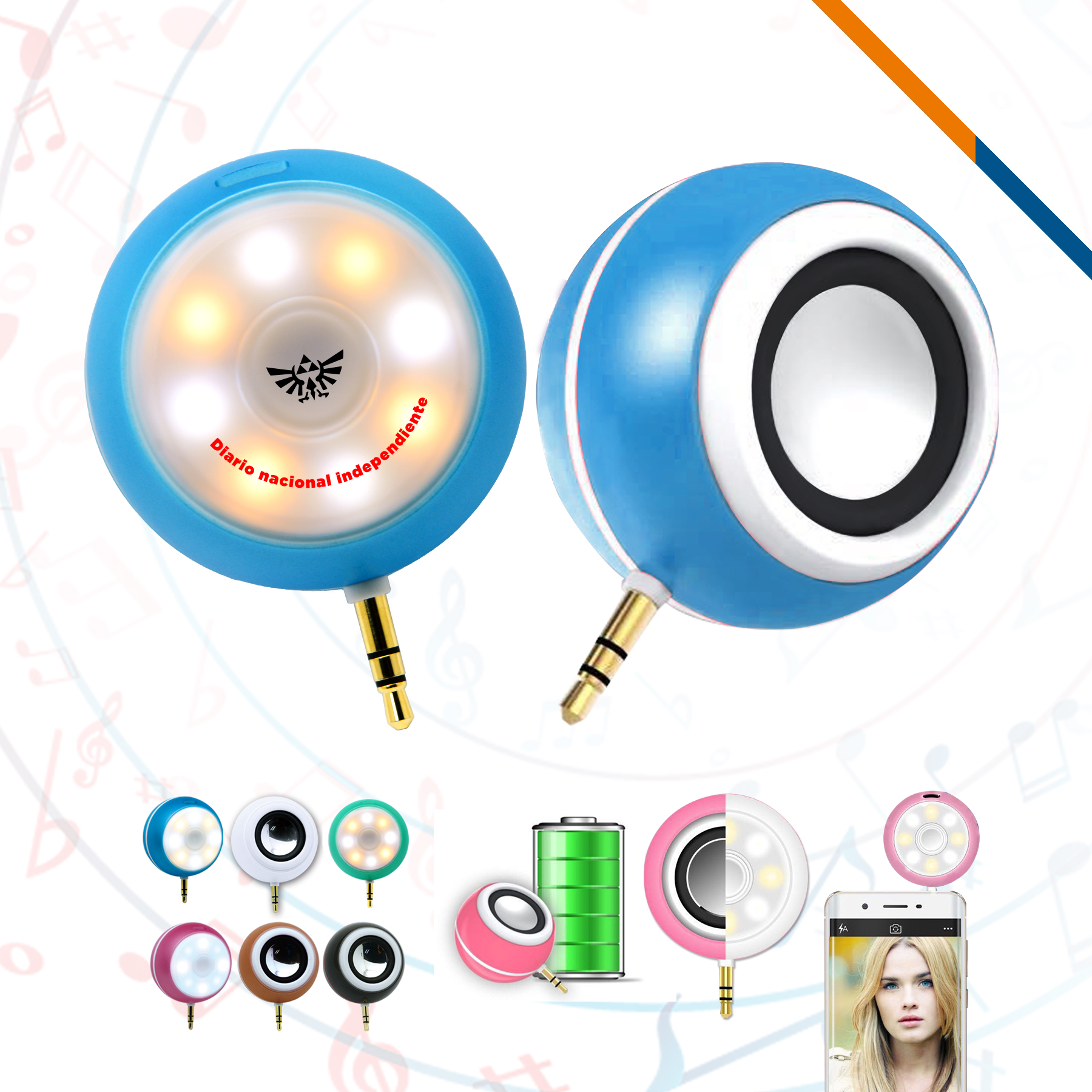 Selfie Flash Light Speaker 4