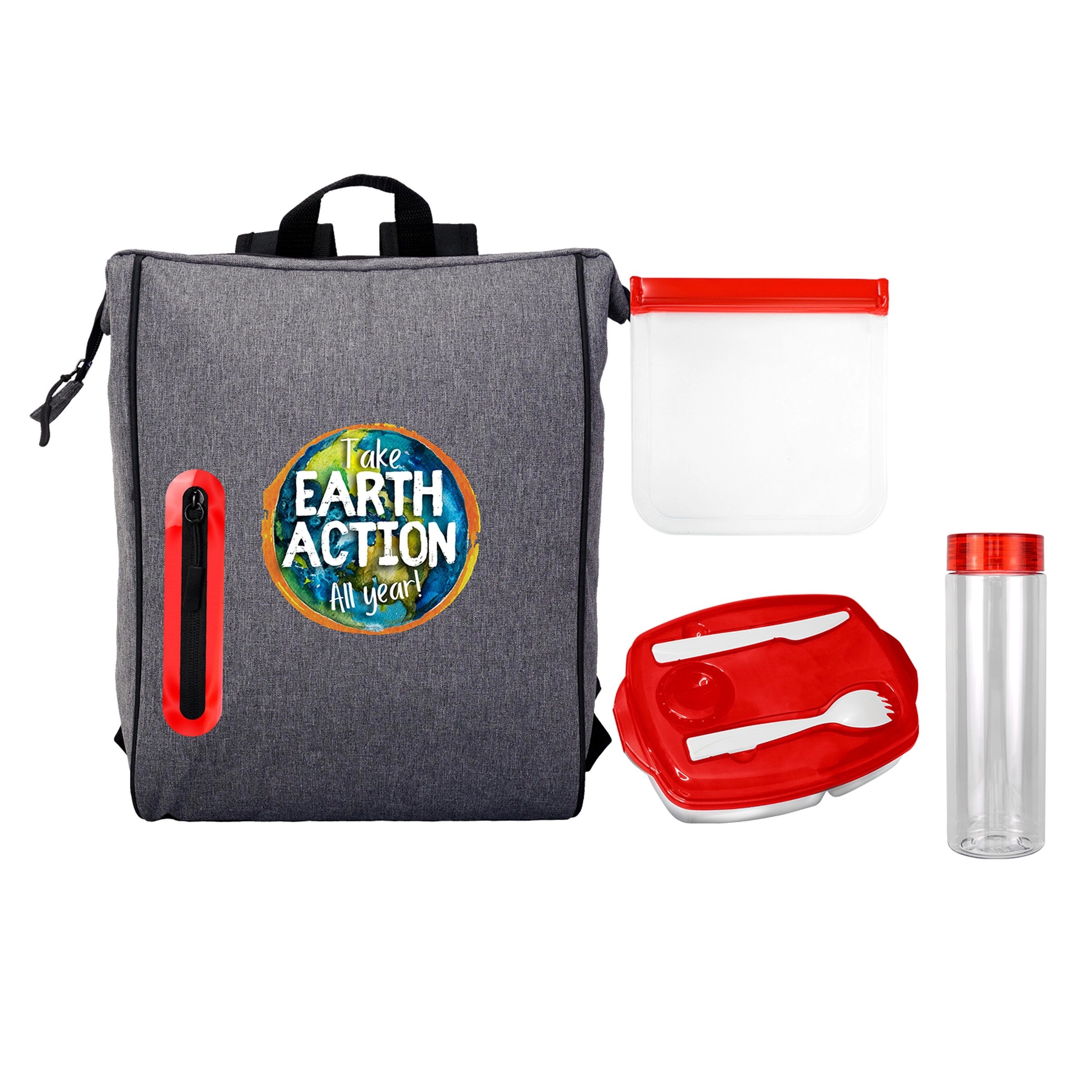 Locking Lid Sandwich & Drink Oval Lunch Cooler 10