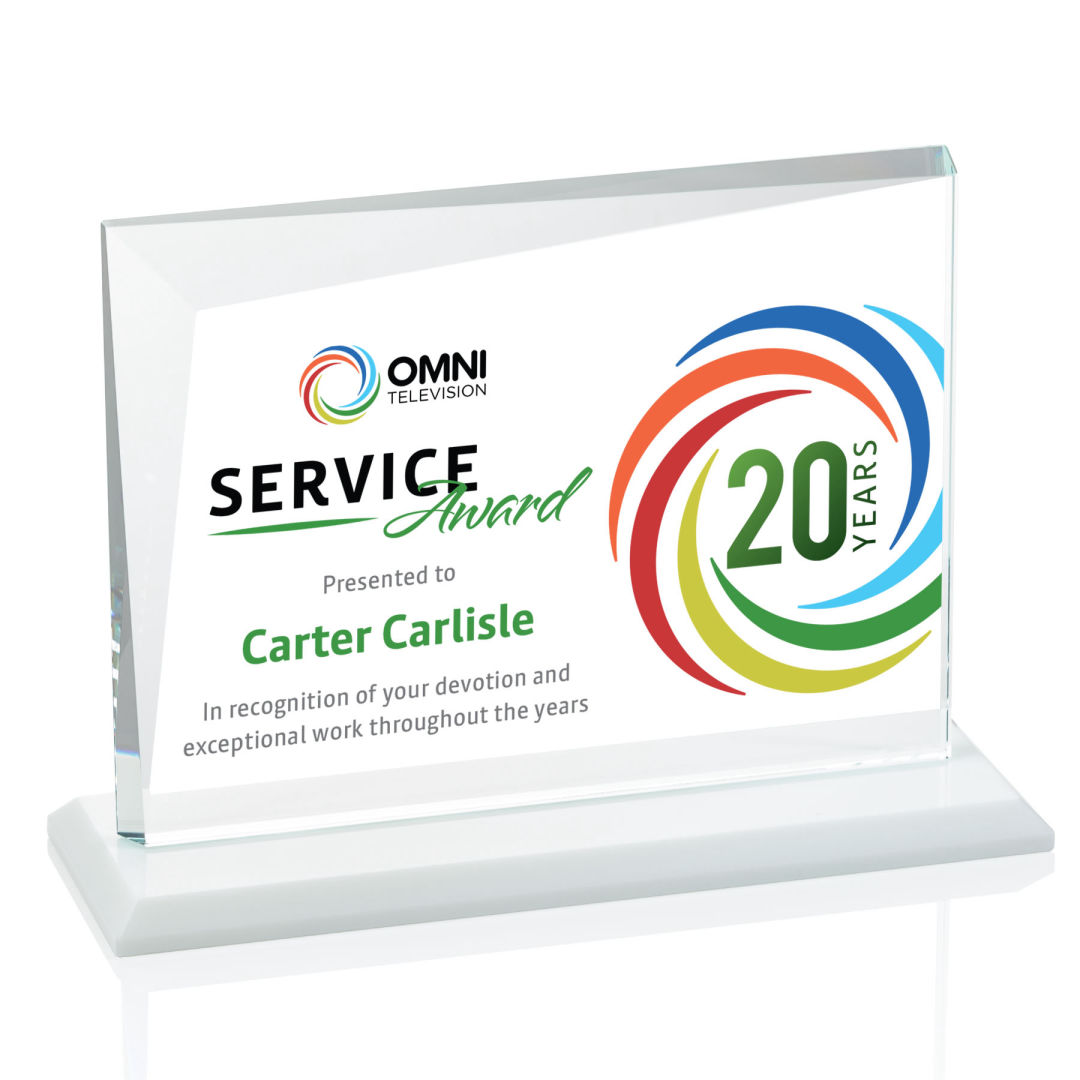 Mirela VividPrint™ Award - White 2