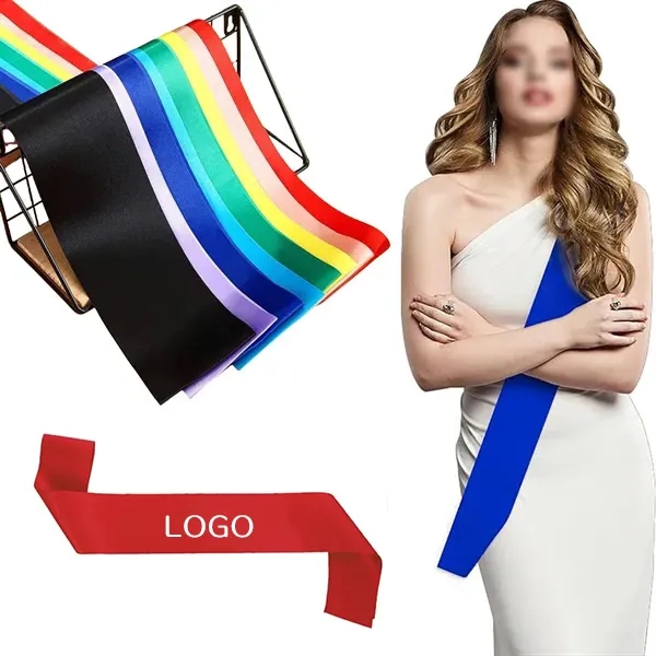 Multicolor Satin Sash 15