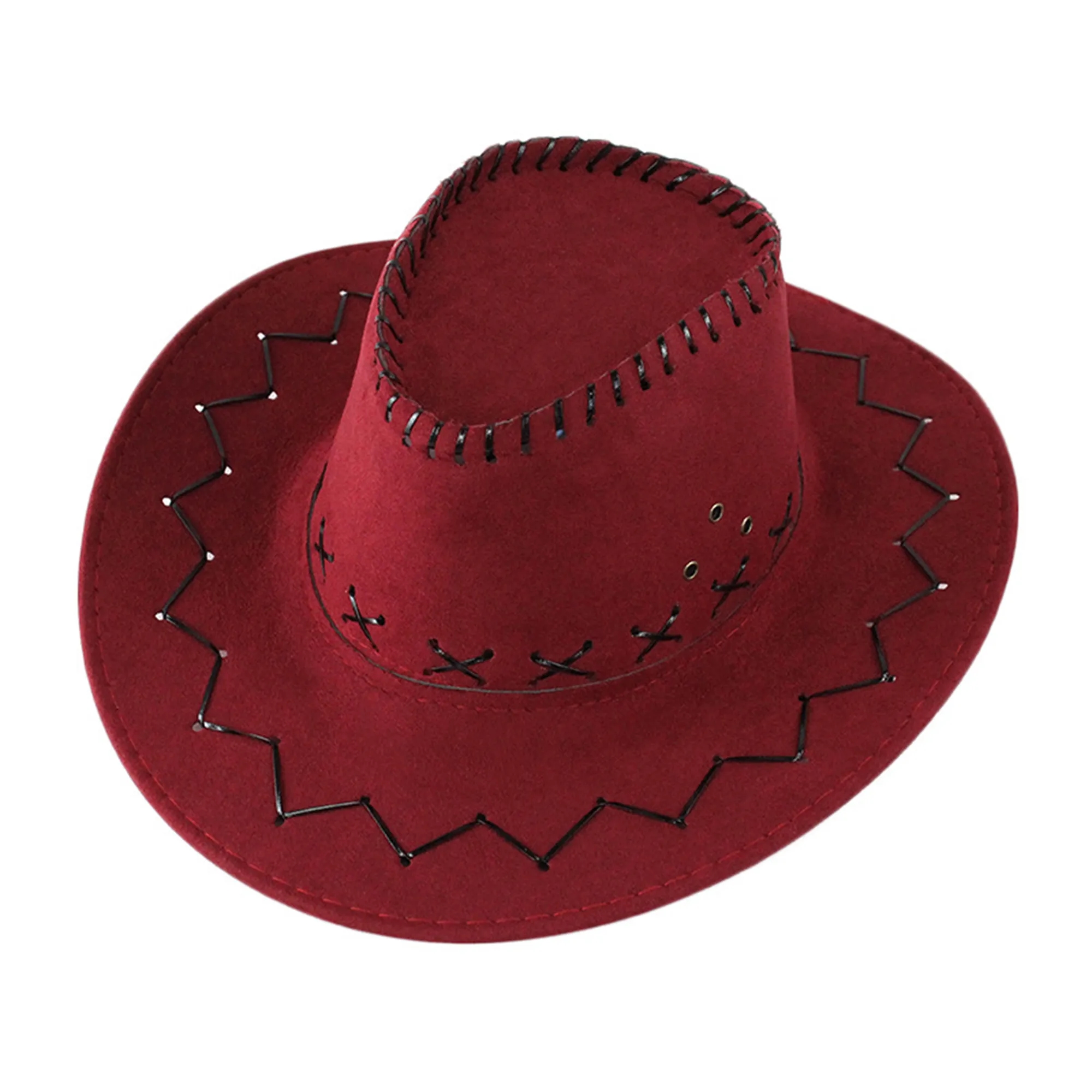 Felt Wide Brim Cowboy Hat 7