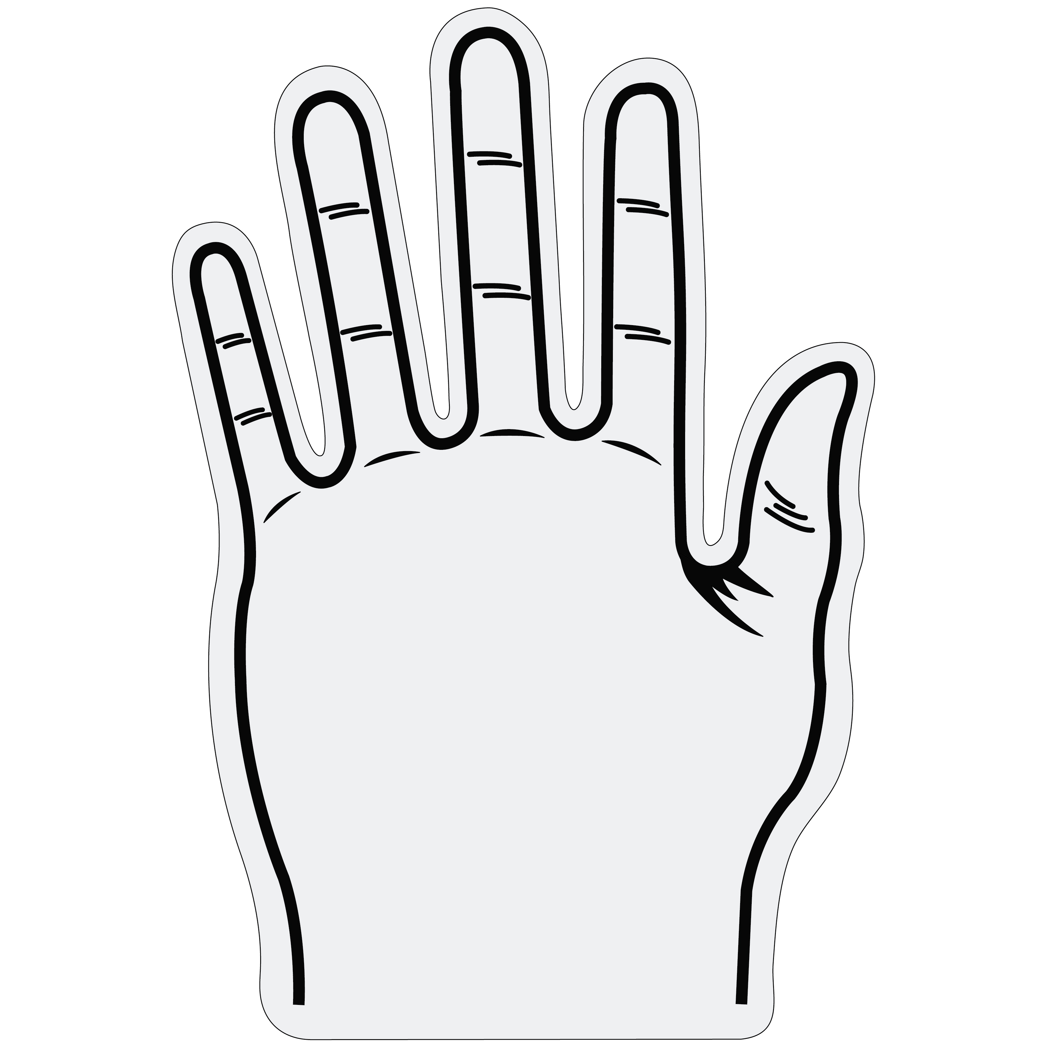 Foam Hand Five Finger 16" 25