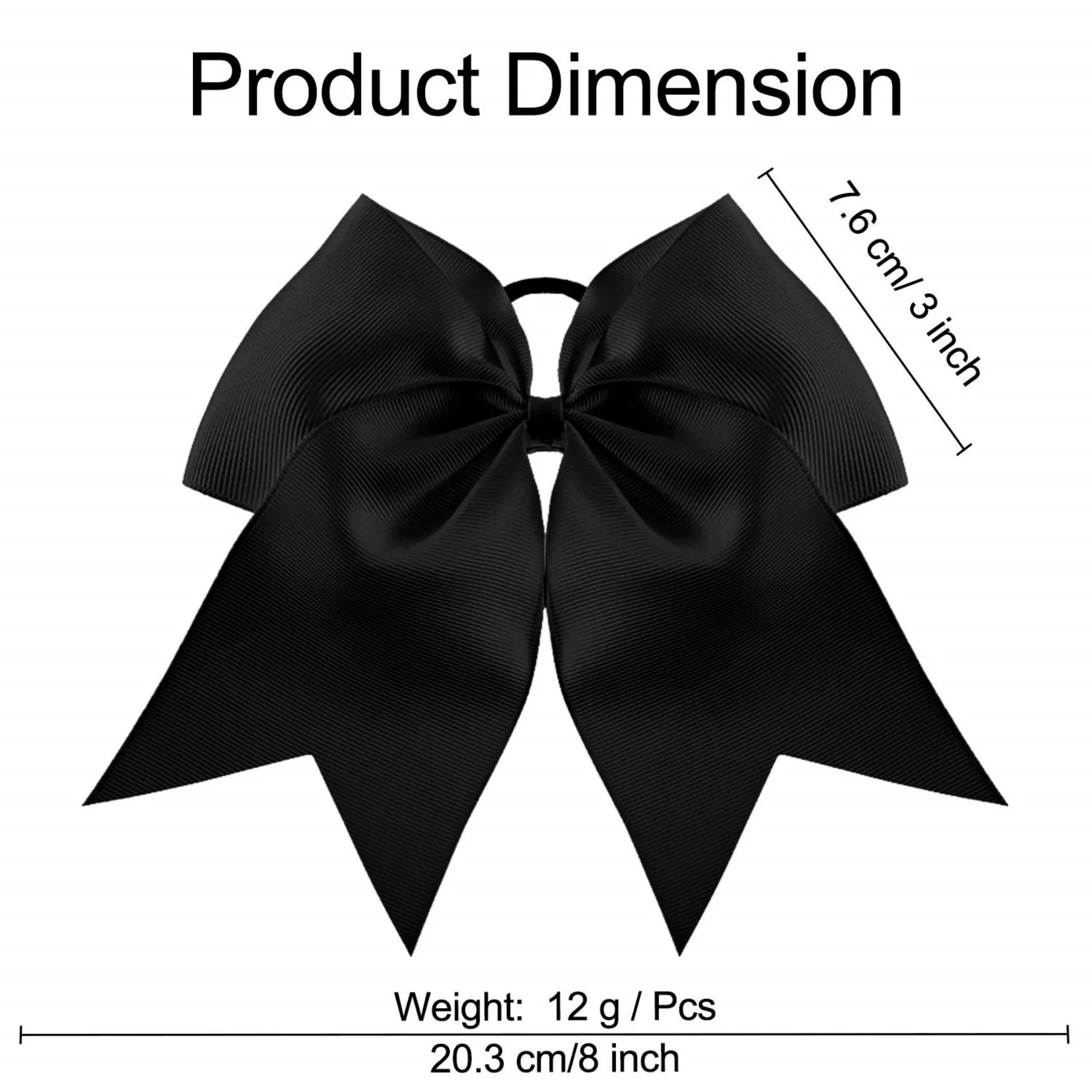 8 Inch Teen Cheerleading Hair Bow 6