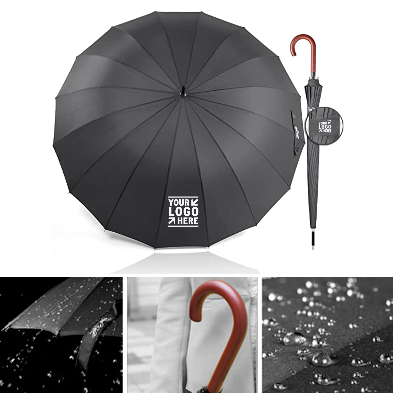 Windproof Large Umbrella for Rain 2