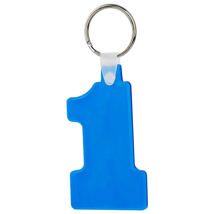 Soft Squeezable Key Tag (Number 1) 10