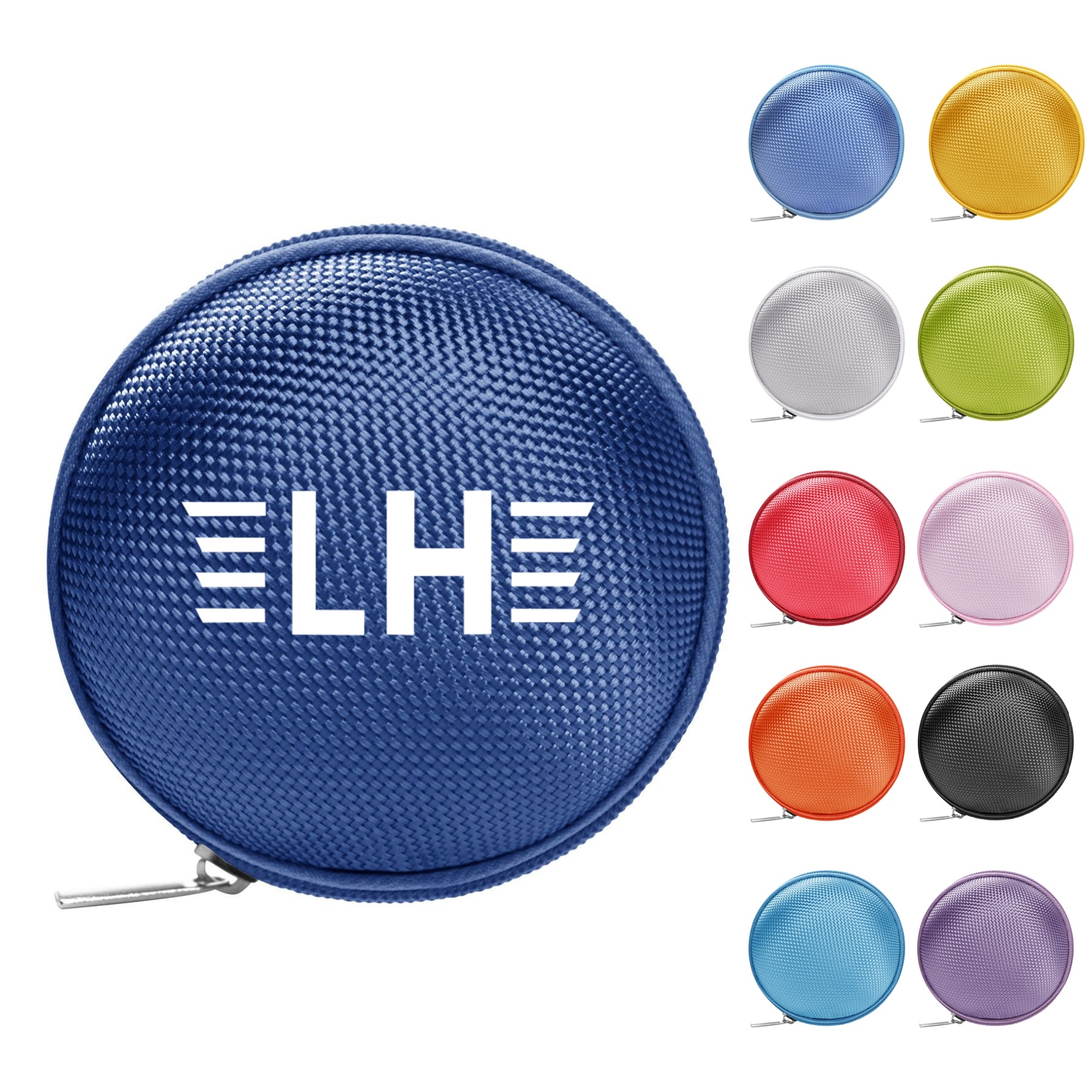 Round And Compact Portable Earphone Case 4