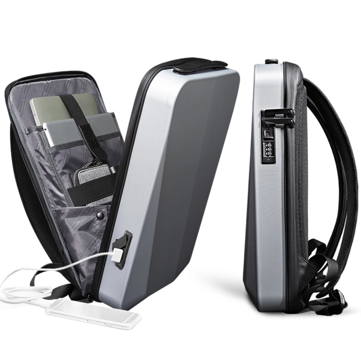 Carry On Eva Antitheft Hard Shell Waterproof Laptop Backpack 3