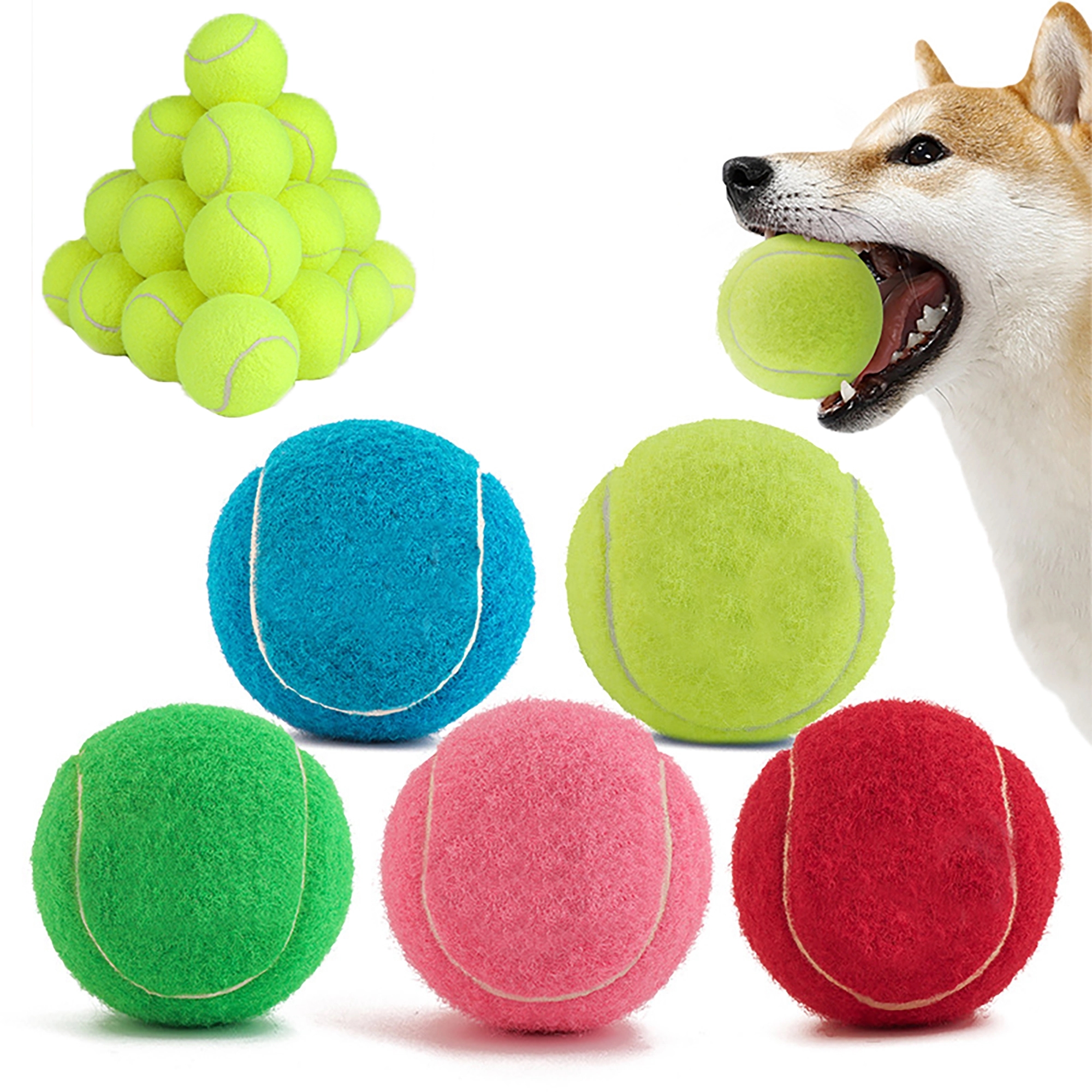 MOQ 100pcs Pet Fetch Toy Tennis Ball 9