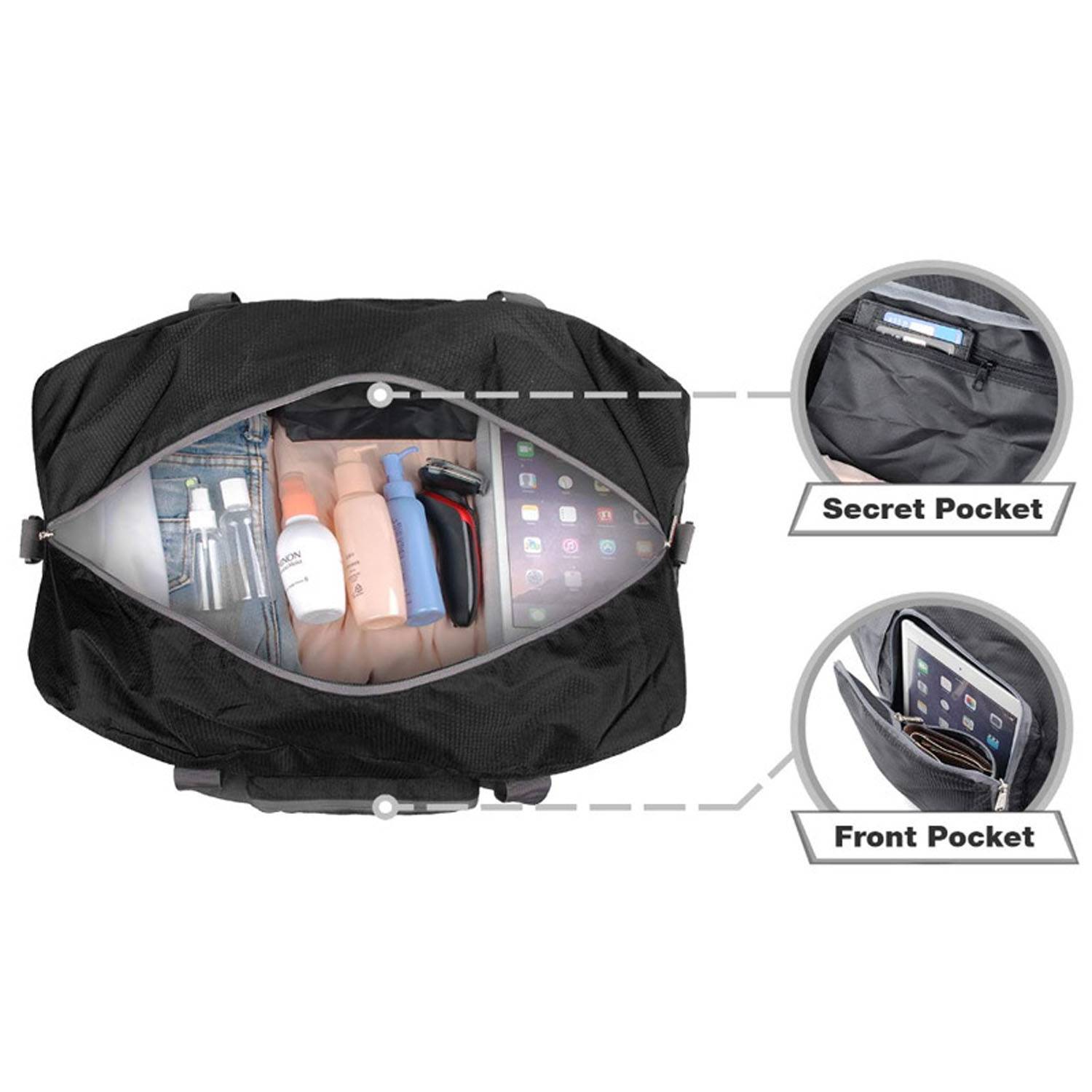 Large Capacity Foldable Waterproof Nylon Travel Duffle Bag 12