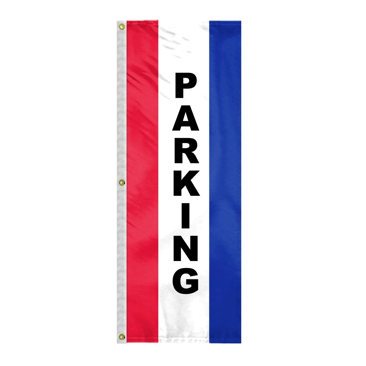 8' x 28" (3) Sewn Stripes Vertical Message Flag 15