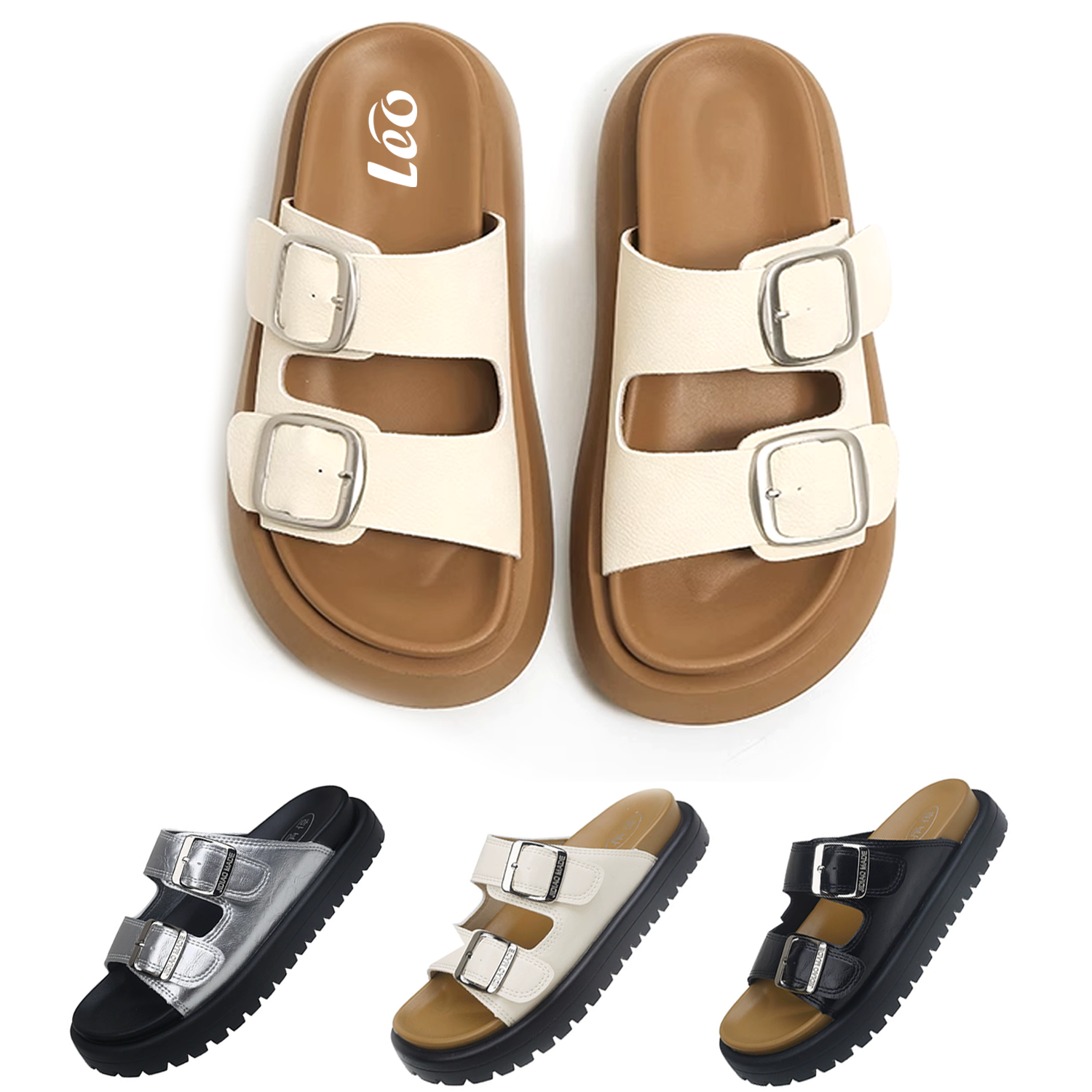 Women's fashionable casual beach one line slippers