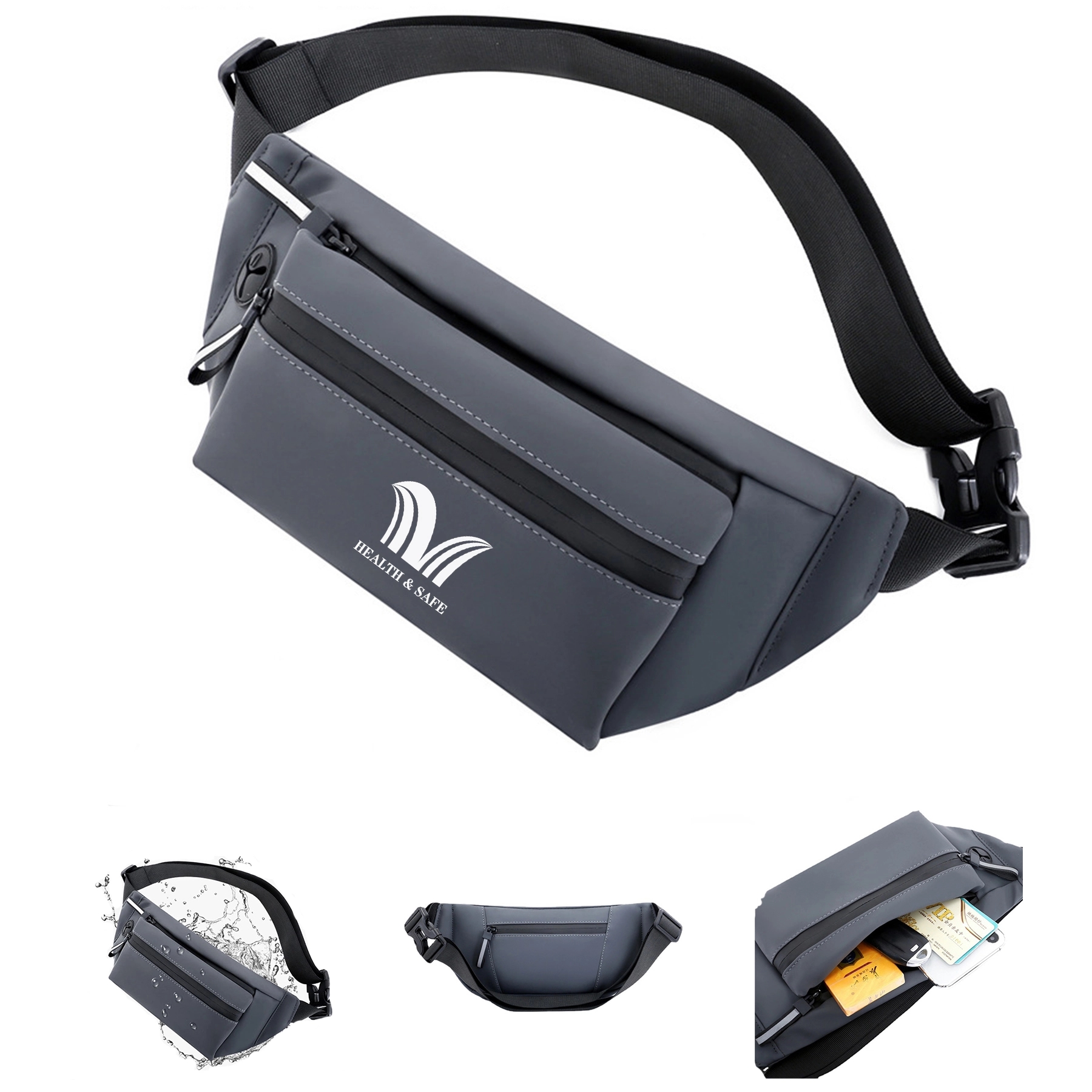 Large Crossbody Leather Fanny Pack 2