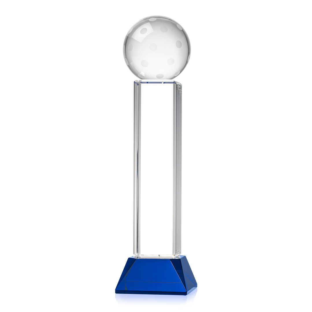 Pickleball VividPrint™ Award on Stowe Base - Blue 14