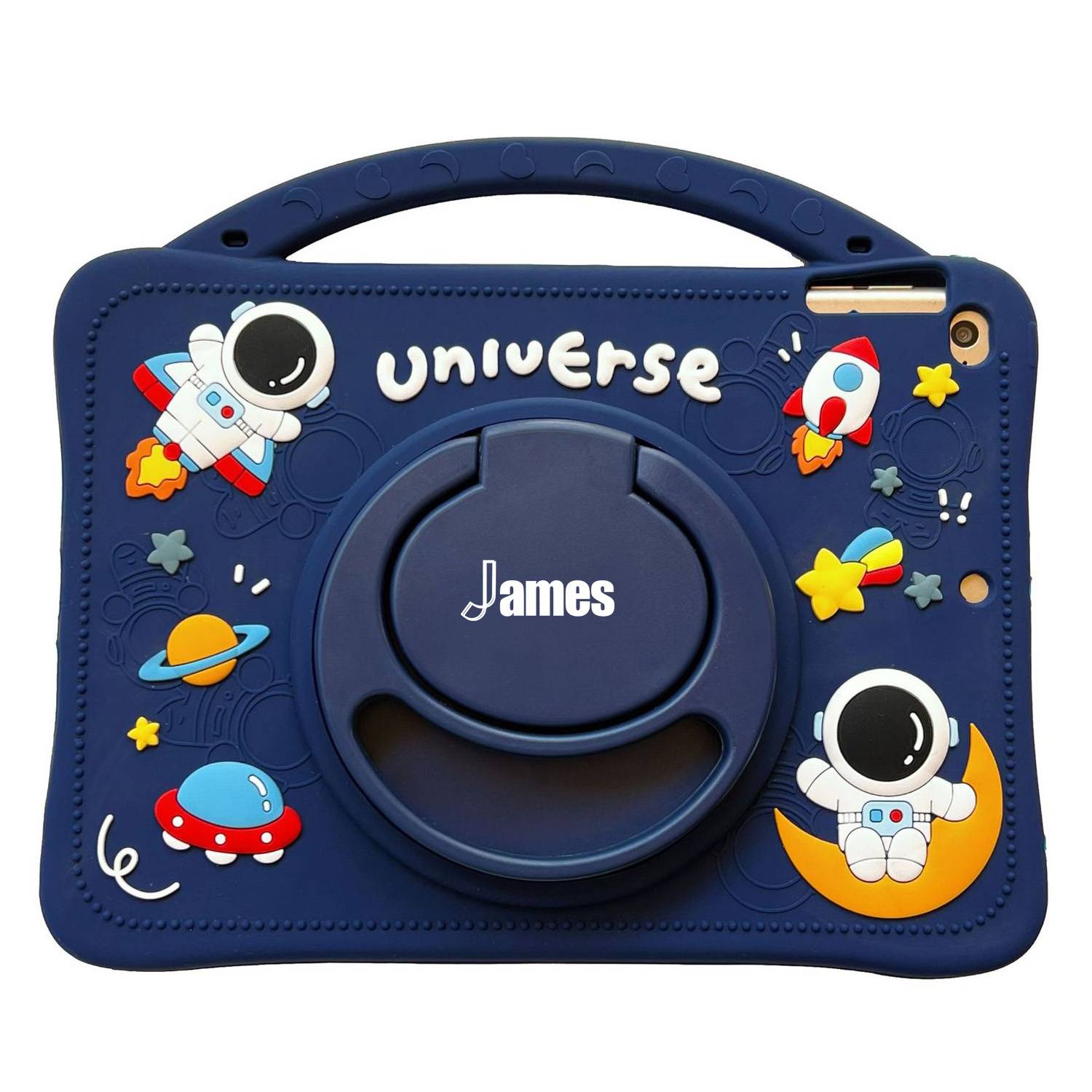 Kids Space Silicone Tablet Case w/ 360 Degree Rotating Stand