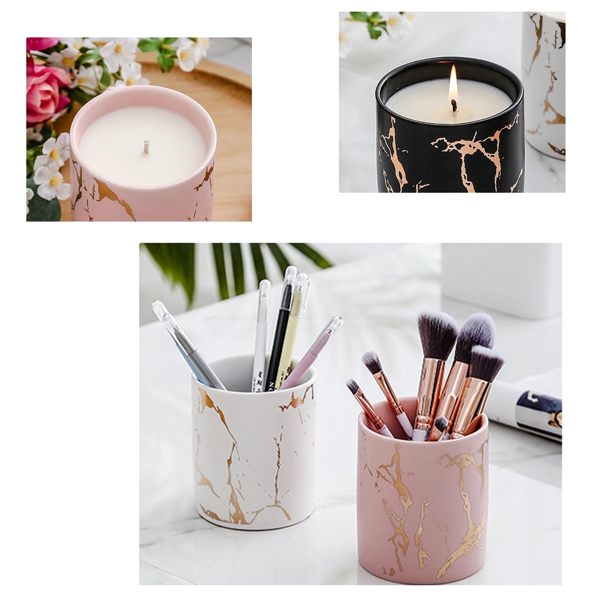 Marble Ceramic Aromatherapy Candle 3