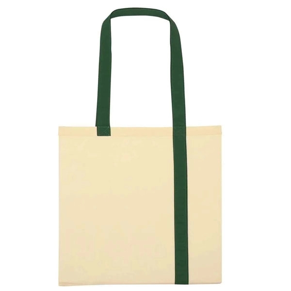 Striped Economy Cotton Canvas Tote Bag 7