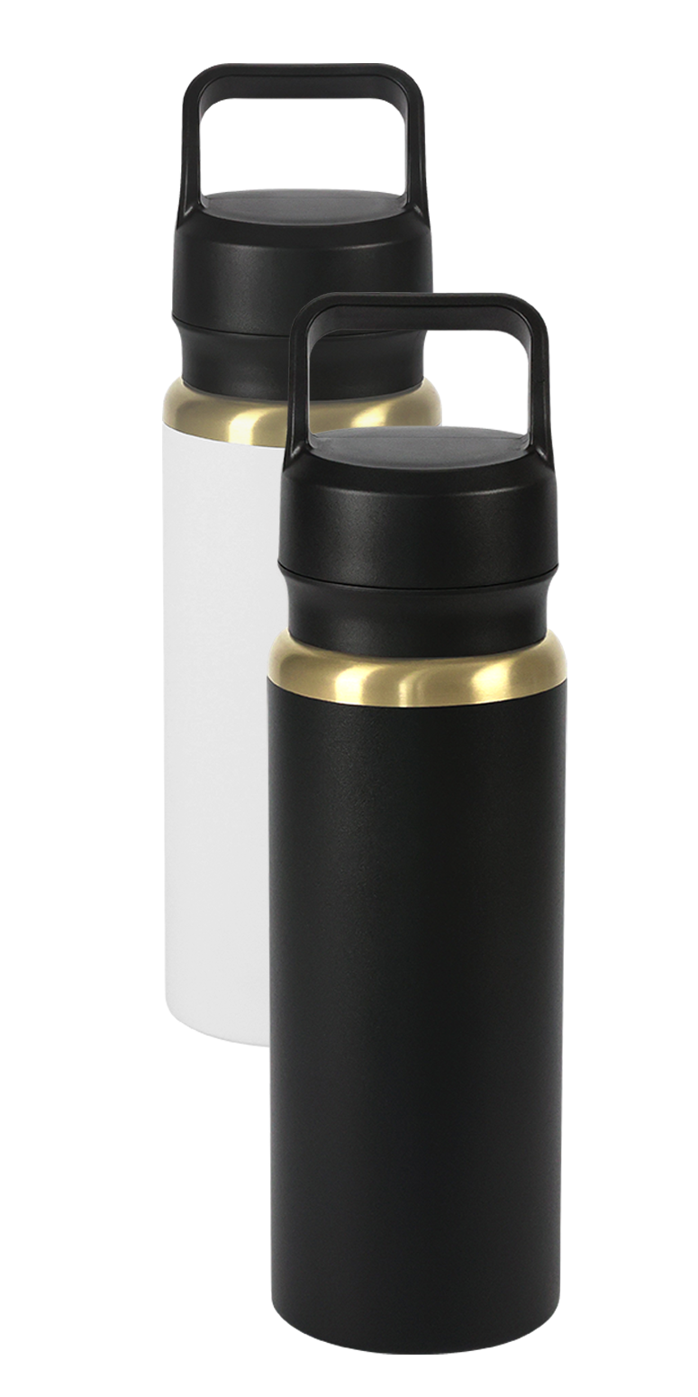 28oz Urban Peak® Dual Top Gold Water Bottle, custom water bottle with logo imprint 20