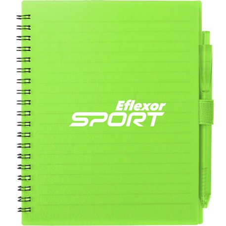 FSC® Recycled 5.5” x 7” Spiral Notebook w/ RPET Pe 239