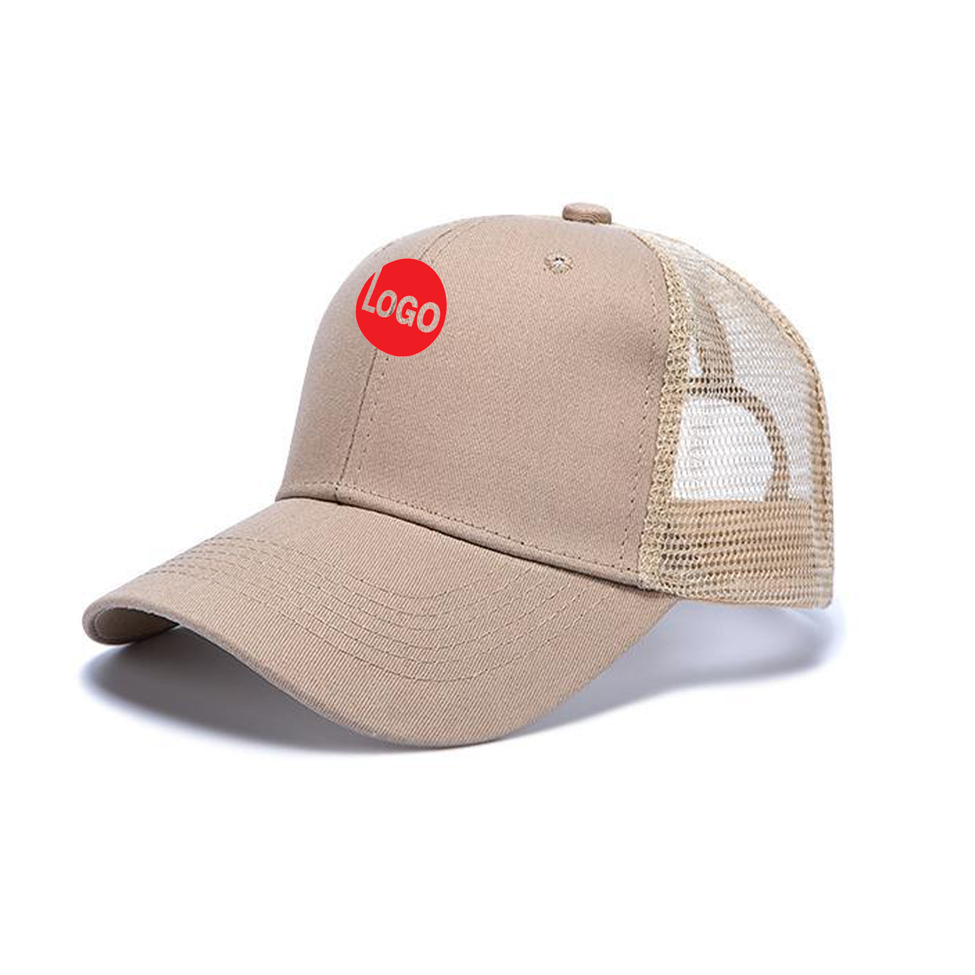 Full Color Imprint Cotton Adjustable Mesh Trucker Hat 2