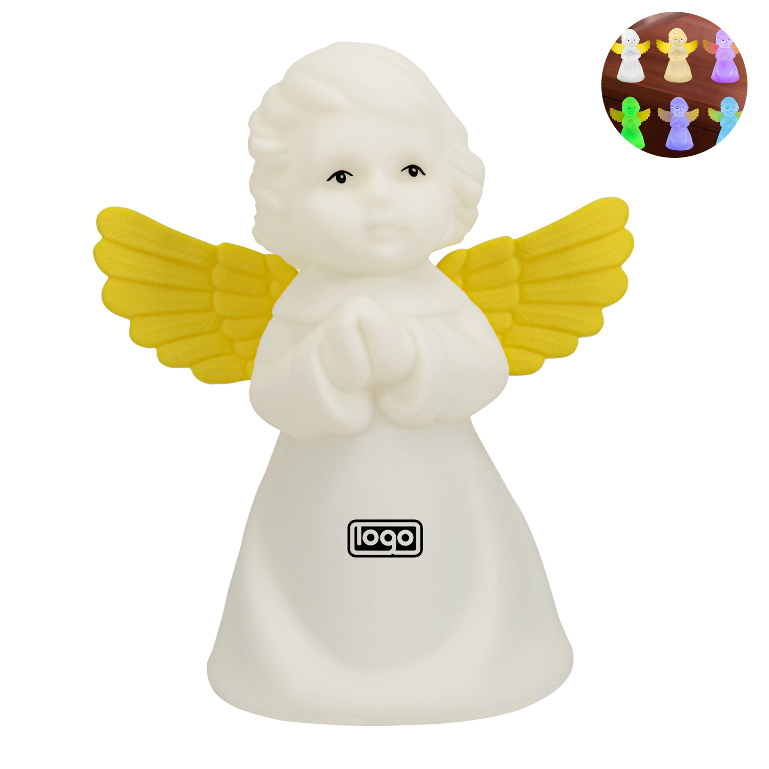 Silicone Angel Rainbow Touch Lamp 10