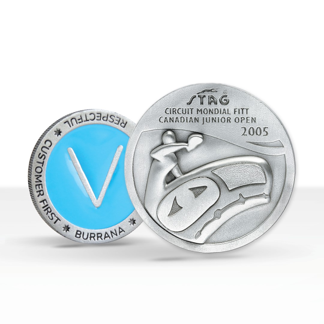 Custom Solid Pewter Coin (Up to 2.5 in) 2