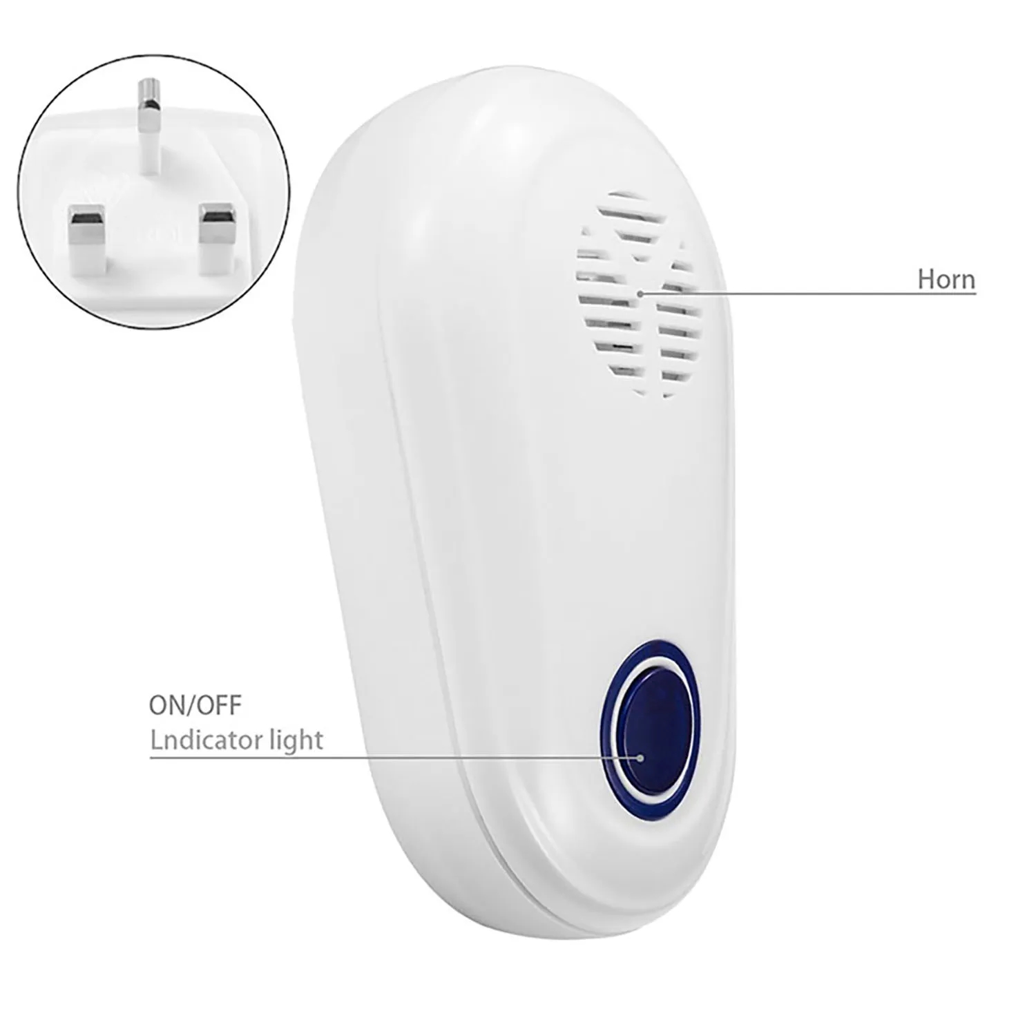 Ultrasonic Mosquito Repellent, Pest Repeller, Electronic Plu 4