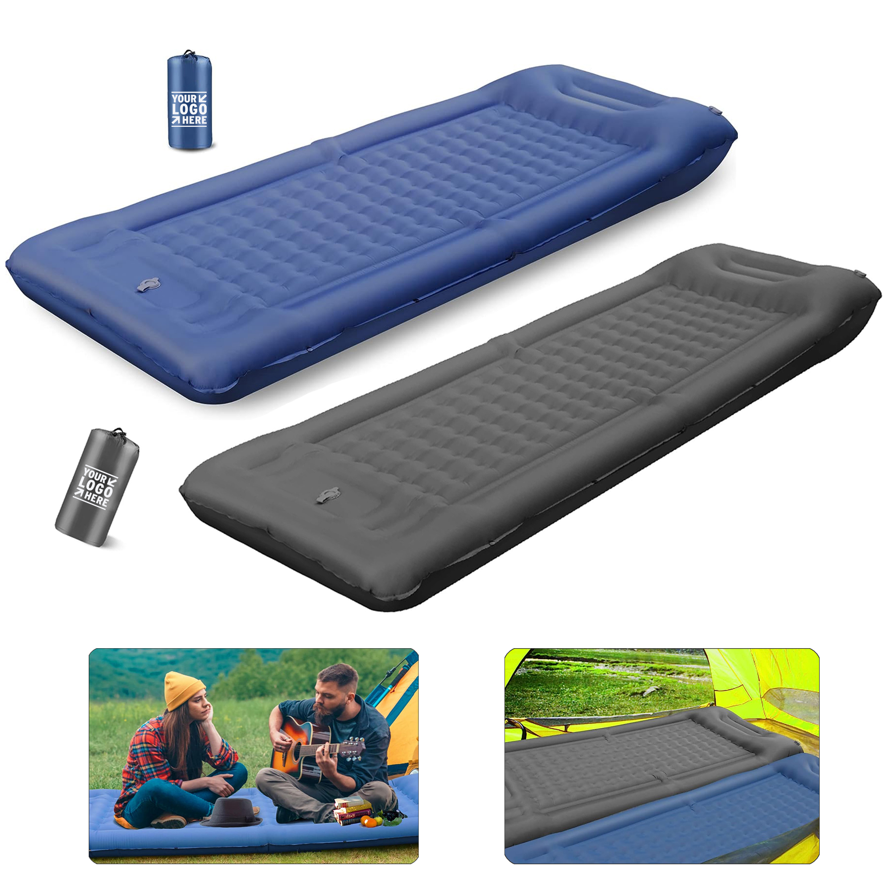 Built-in Pump Self Inflating Thick 5 Inch Ultralight Camping Sleeping Pad 2
