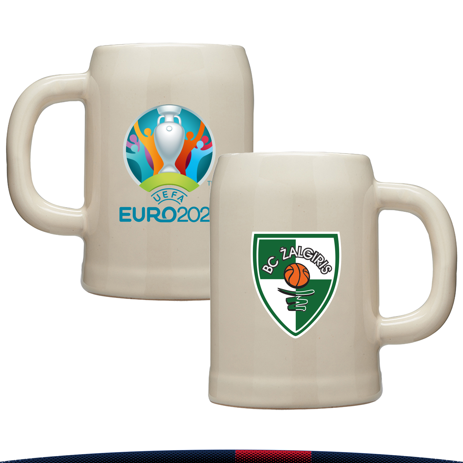 24 oz. Square-handle Ceramic Beer Mugs 4