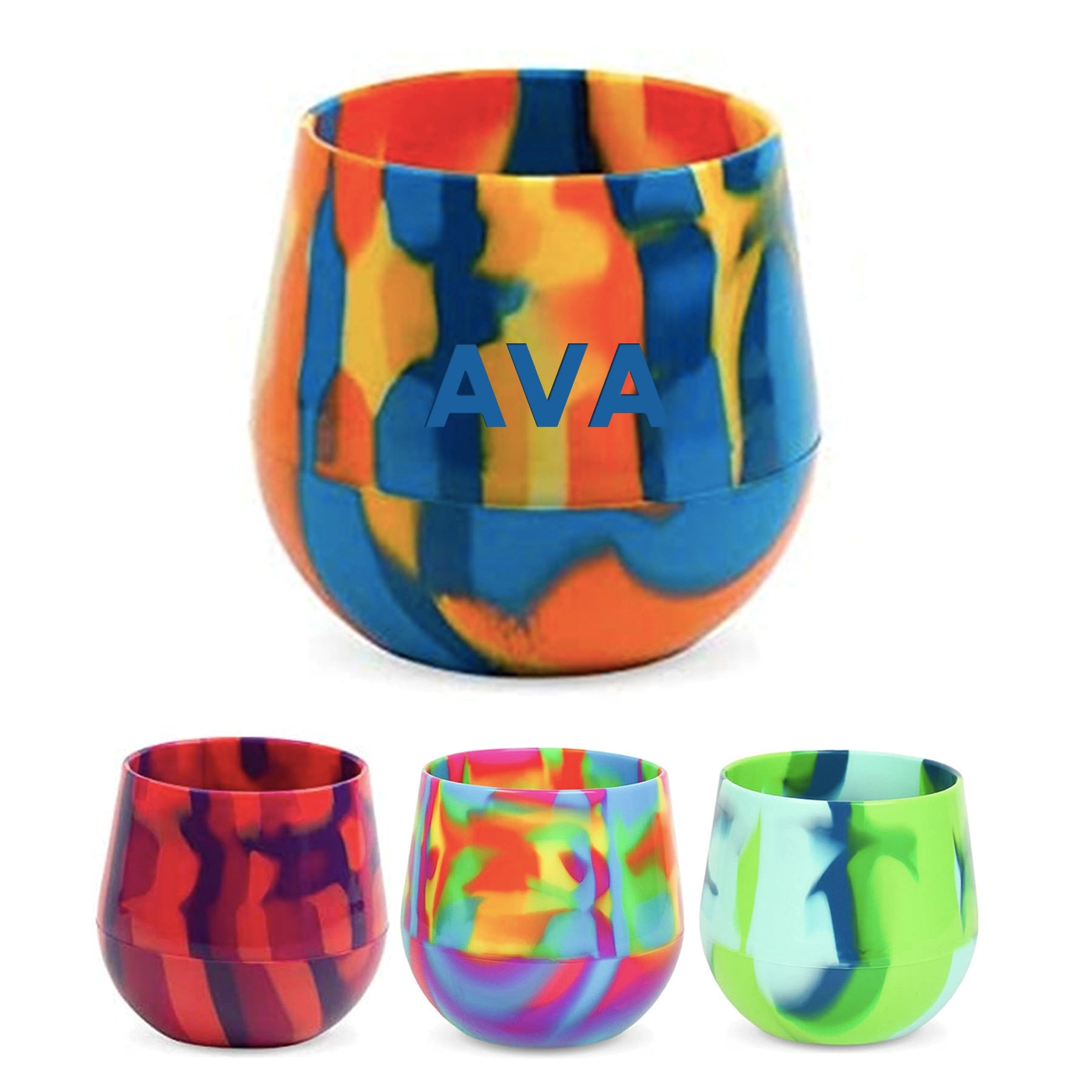 13Oz Rainbow Silicone Cup 3